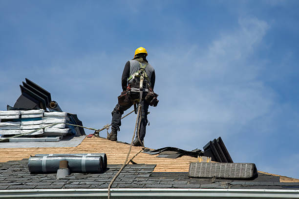 Professional Roof Replacement technician working in Sabattus, ME
